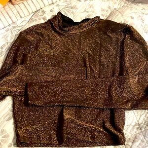 SHEIN metallic body on skirt and top set
